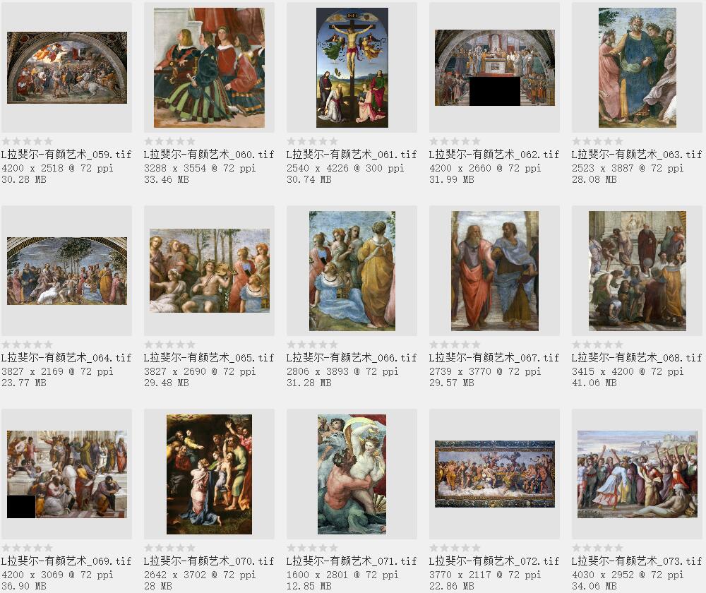 文艺复兴三杰之意大利画家拉斐尔·桑西 高清作品集