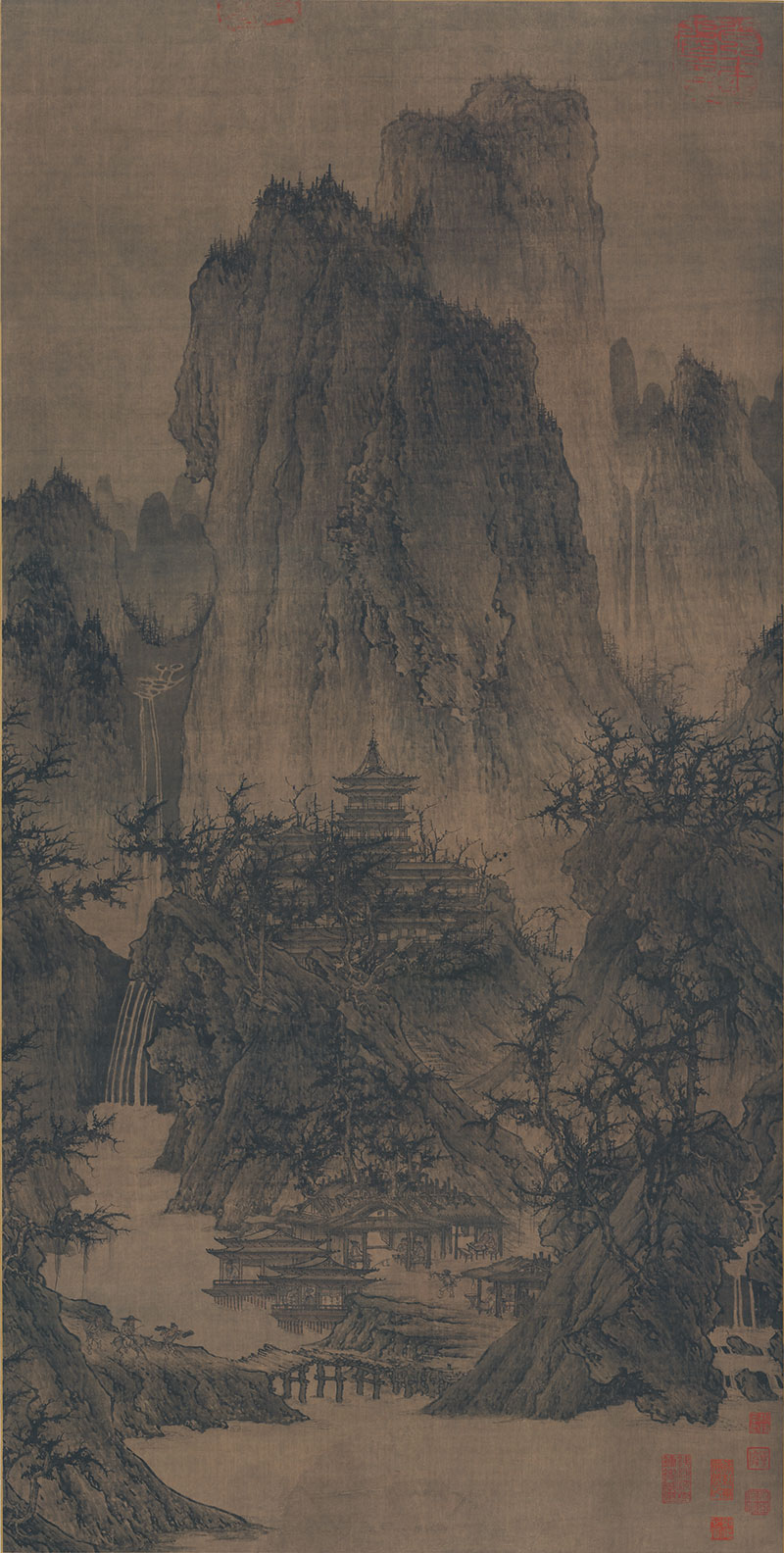[北宋] 李成《晴峦萧寺图》