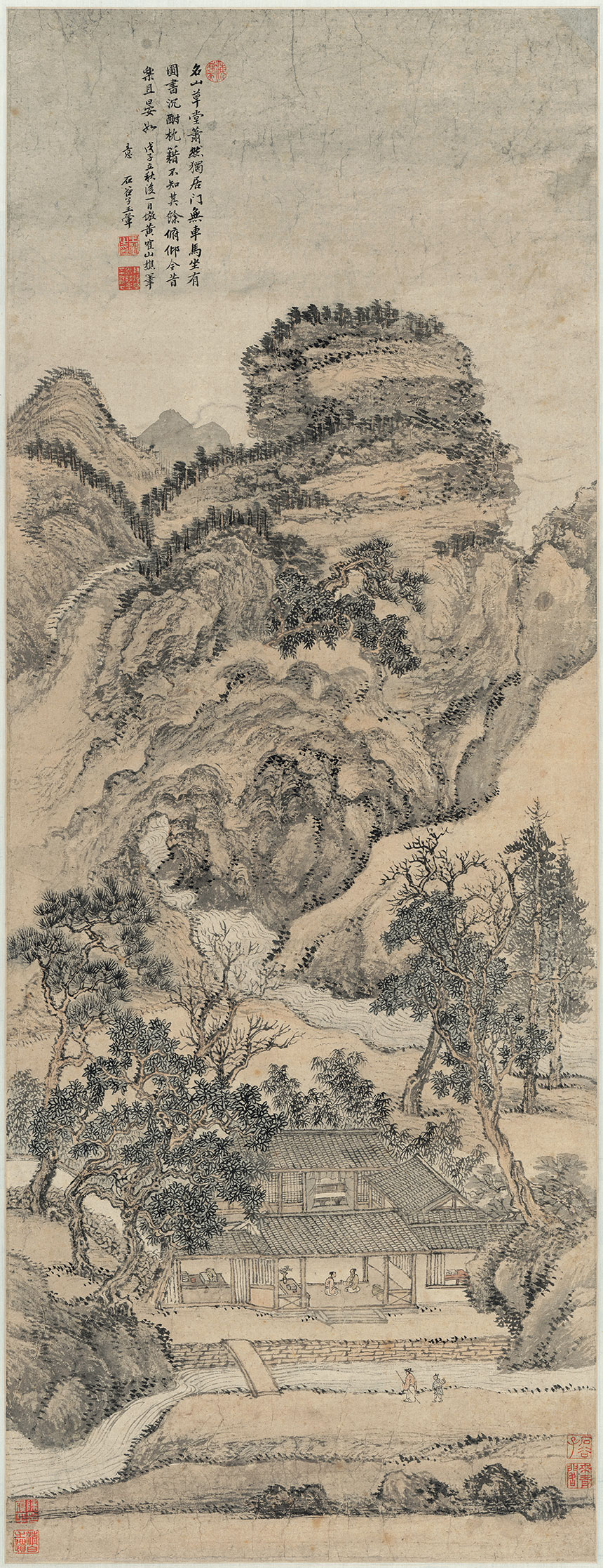 [清] 王翚《仿王蒙山水图》