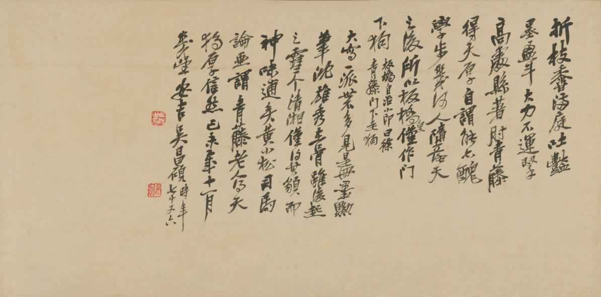 [明] 徐渭《墨花卷》