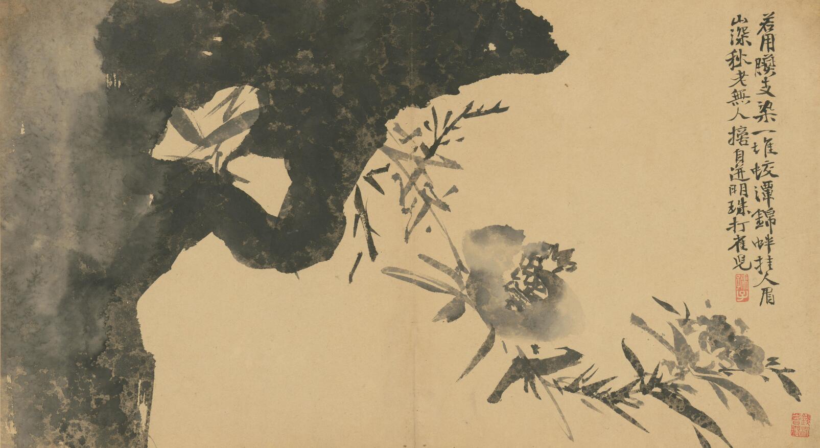 [明] 徐渭《墨花卷》