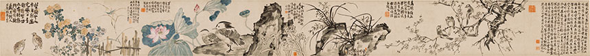 清·李鱓《冷艳幽香图》
纸本水墨 南京博物馆藏