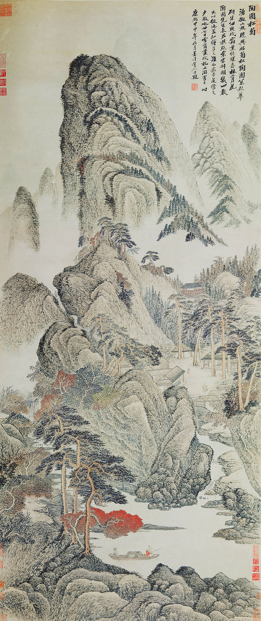 清初六大家之吴历山水国画作品8幅