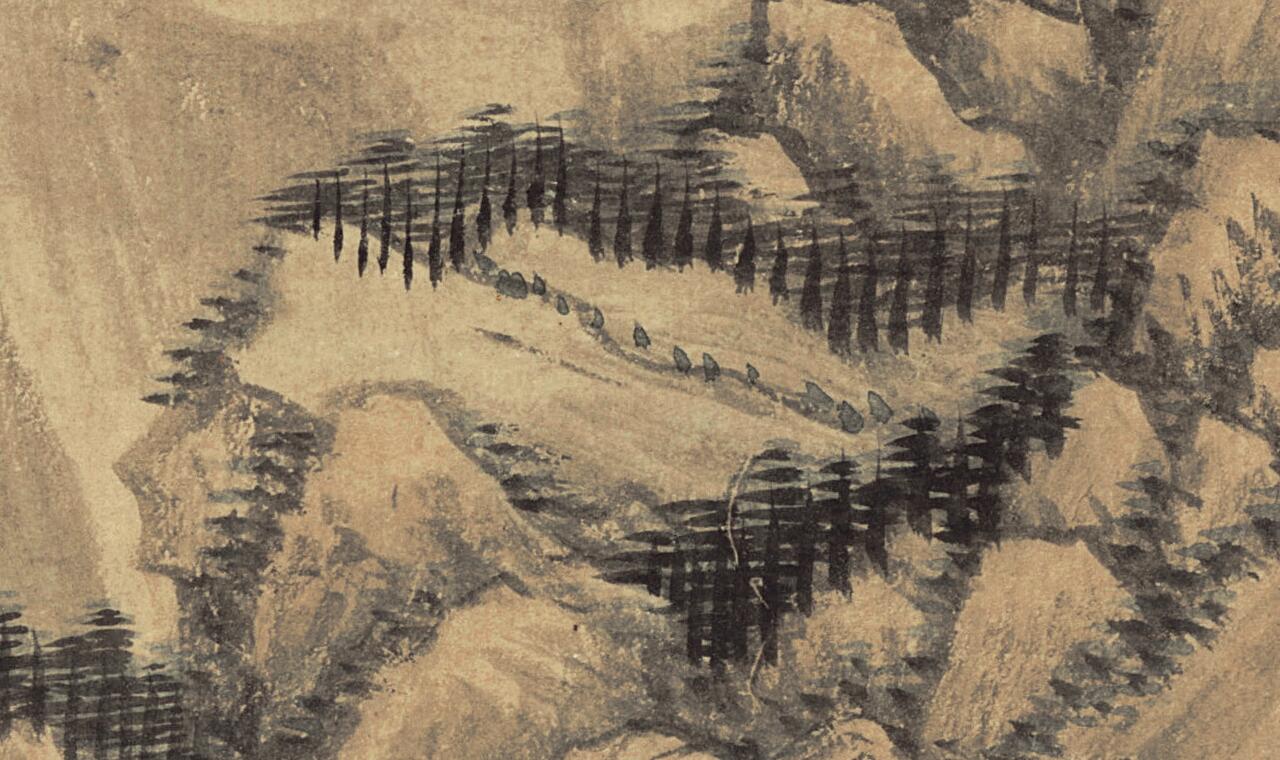 清·王翚《水阁幽人图》