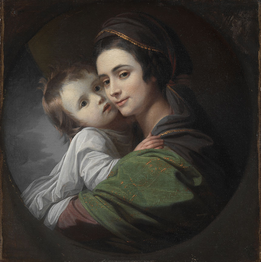 本杰明·韦斯特《Elizabeth Shewell West and Her Son, Raphael》