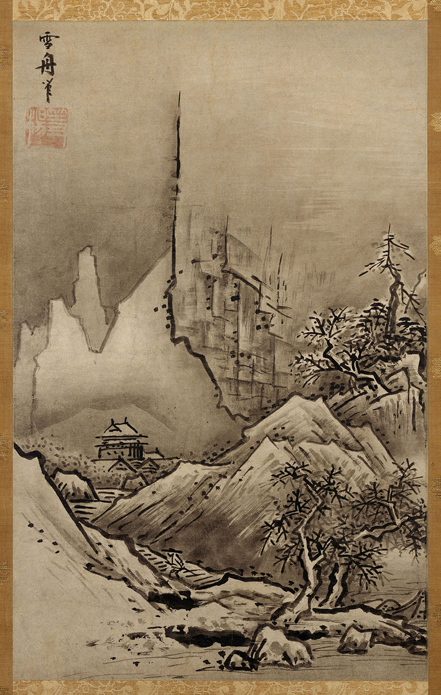《秋冬山水图一(冬景) 》

纸本 立轴 水墨  46.4x29.4 厘米

东京国立博物馆藏