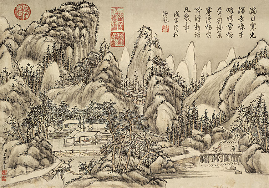 [清] 方琮《山水十开》

​纸本 水墨 册页 31x45cm

辽宁省博物馆藏