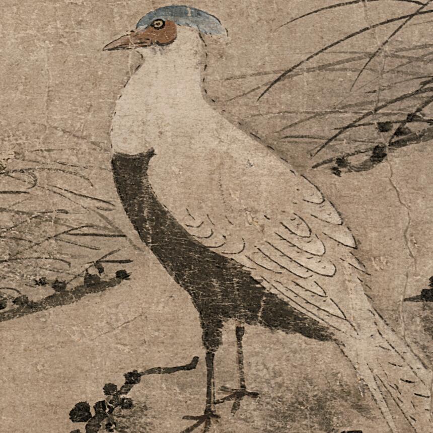[元] 夏叔文《柳塘聚禽图》

纸本 设色 淡墨 128x66.5 厘米

辽宁省博物馆藏

