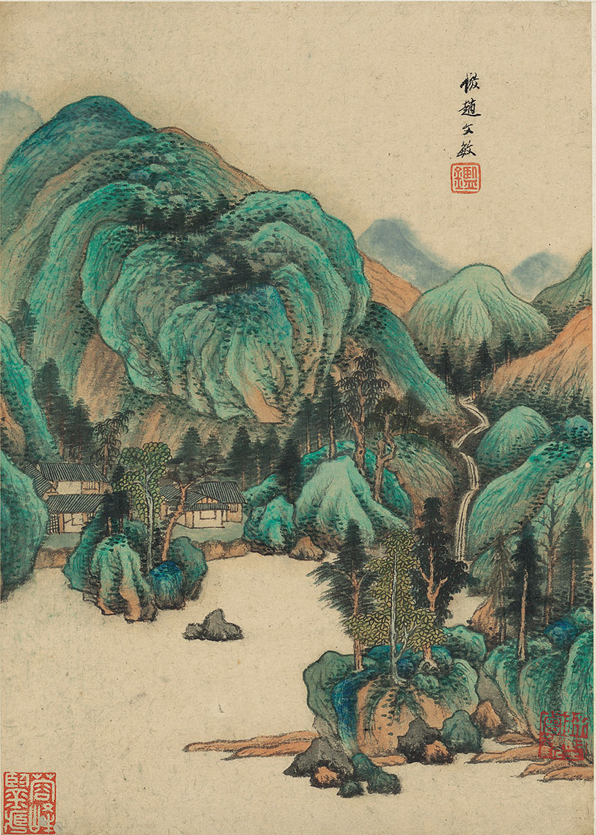 [清] 王鉴《仿古山水册20开》

纸本 设色 22x31 厘米

天津博物馆藏