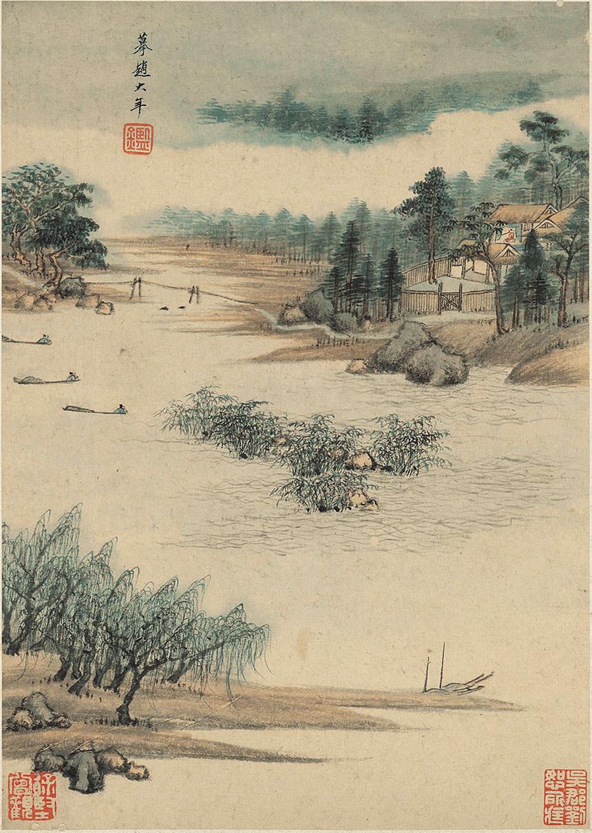 [清] 王鉴《仿古山水册20开》

纸本 设色 22x31 厘米

天津博物馆藏