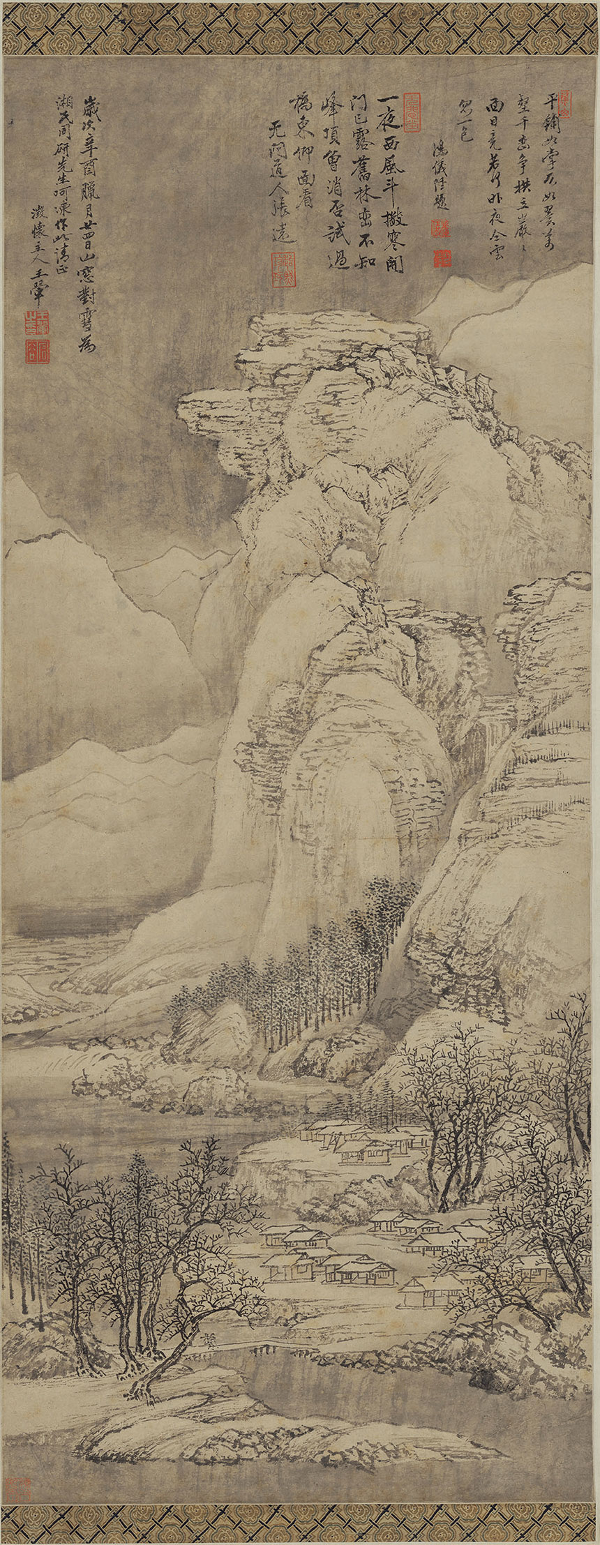 [清] 王翚《山窗封雪图》

纸本 设色 88.4cmx34.3cm

天津博物馆藏